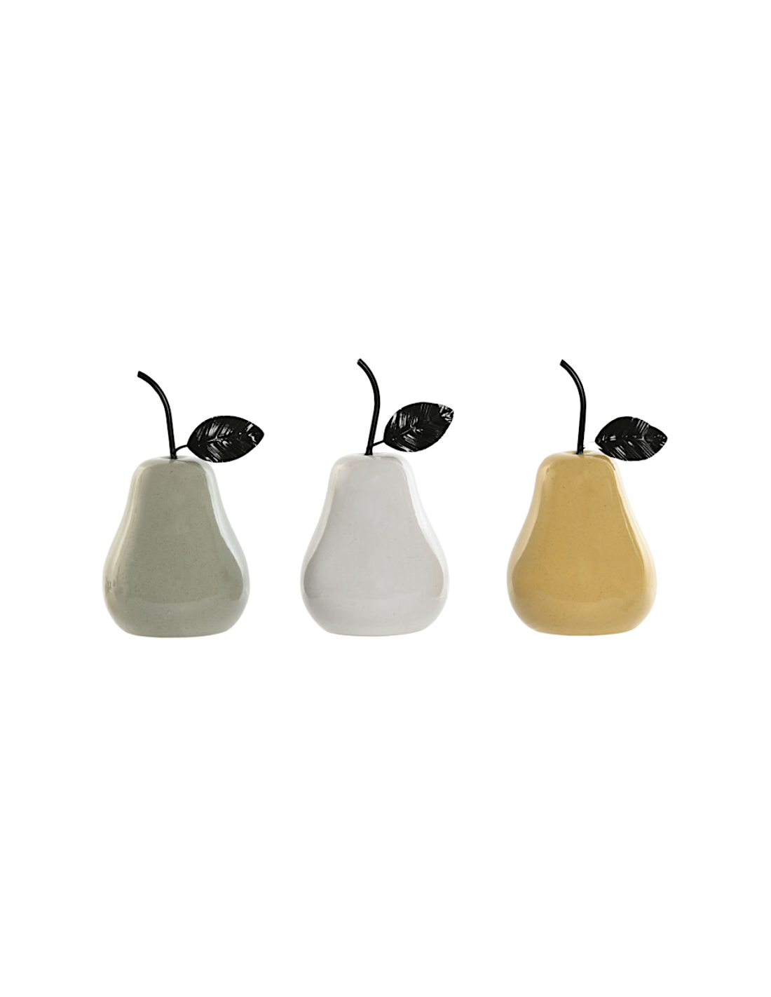 FIGURA PERA DH217325 PORCELLANA ASSORTITO 11X19CM