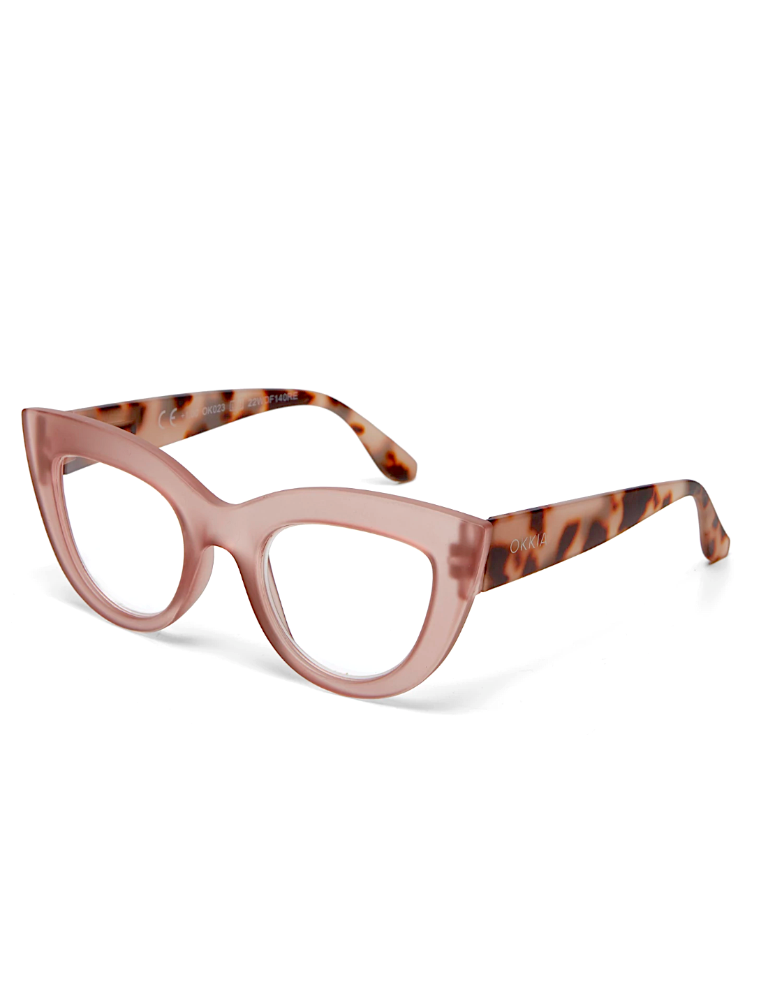 OCCHIALE DA LETTURA 1.50 GATTO BIG FRAME PINK HAVANA