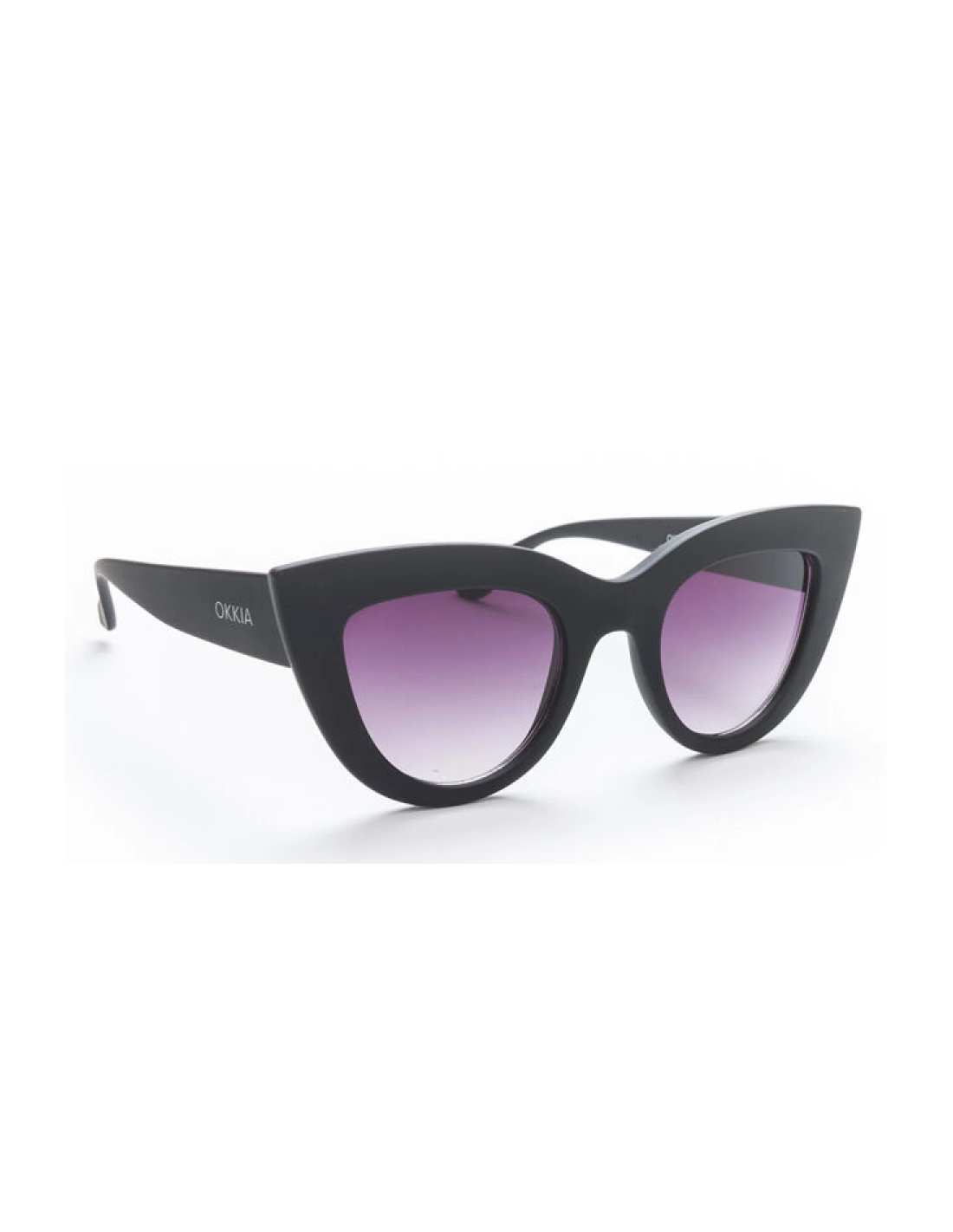OCCHIALE DA SOLE GATTO BIG FRAME COL.NERO BLACK GRADIENT