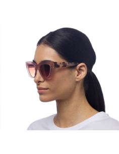 OCCHIALI: vendita online OCCHIALE DA SOLE GATTO BIG FRAME COL.PINK/Giallo BROWN GRADIANT in offerta