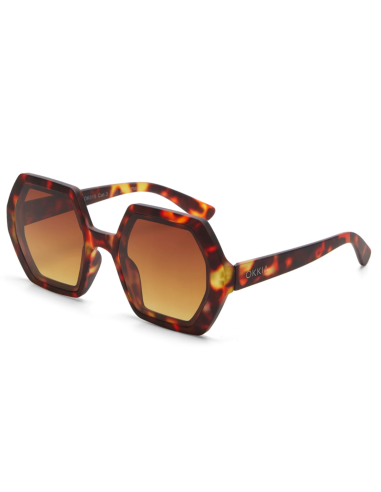 OCCHIALI: vendita online OCCHIALE DA SOLE ESAGONALE GRANDE Giallo-BROWN GRADIANT in offerta
