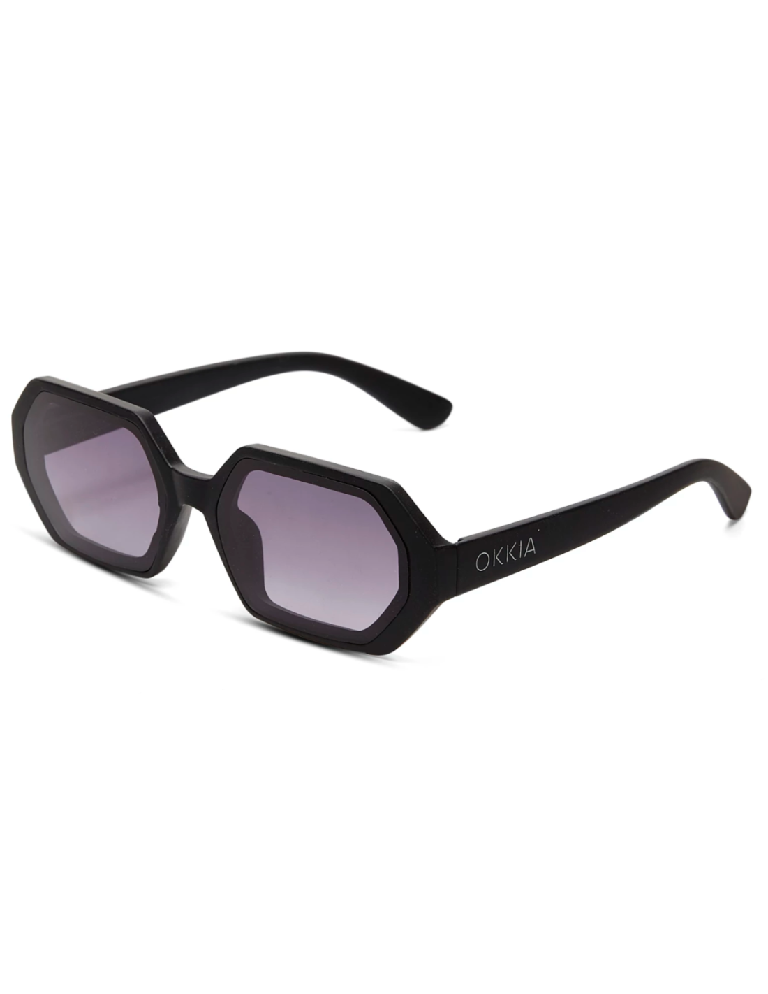 OCCHIALE DA SOLE ESAGONALE BLACK-BLACK GRADIANT