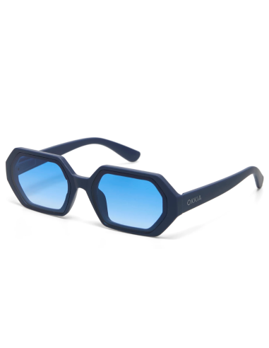 OCCHIALE DA SOLE ESAGONALE MIDNIGHT BLUE-LIGHT BLUE GRADIENT