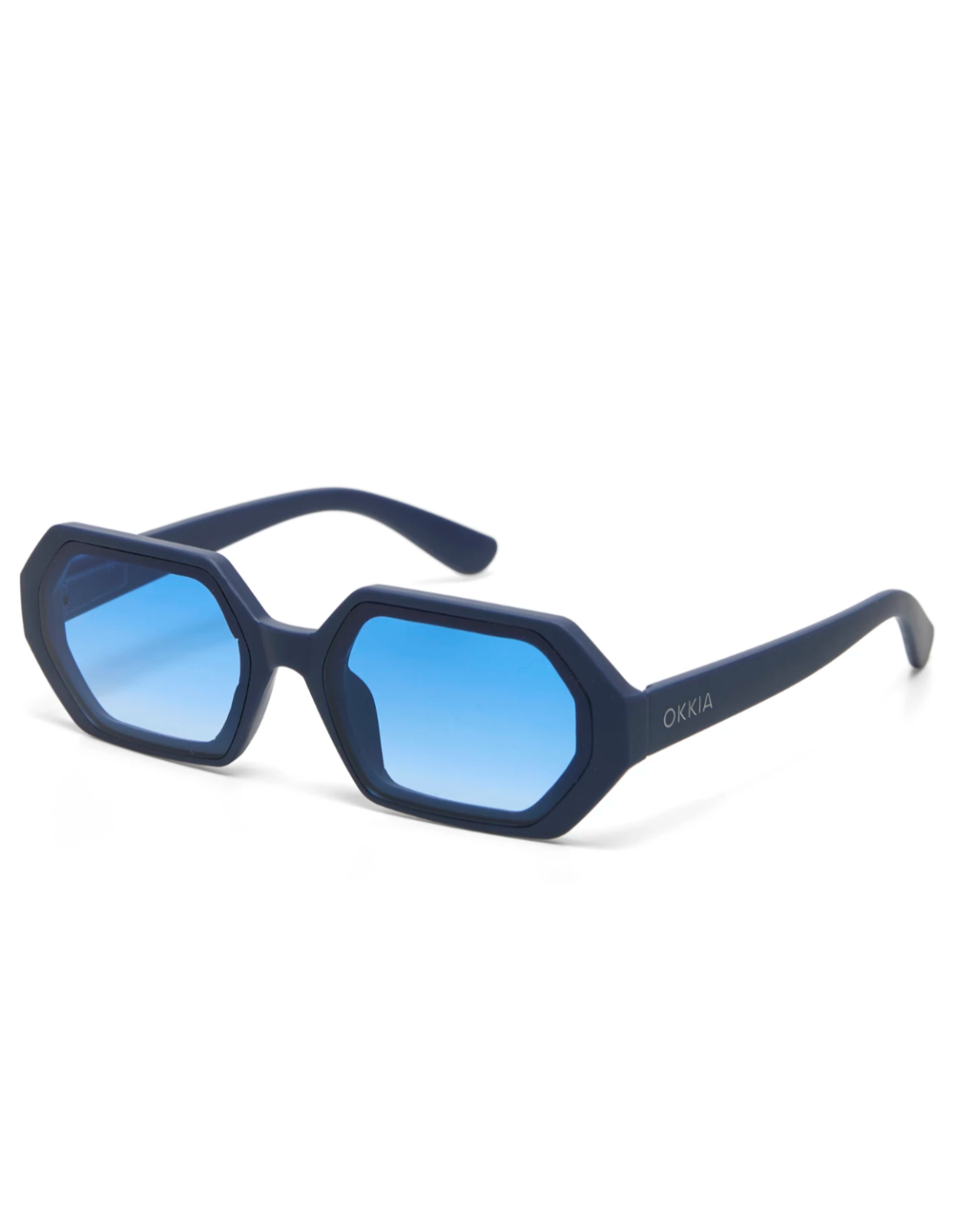 OCCHIALE DA SOLE ESAGONALE MIDNIGHT BLUE-LIGHT BLUE GRADIENT