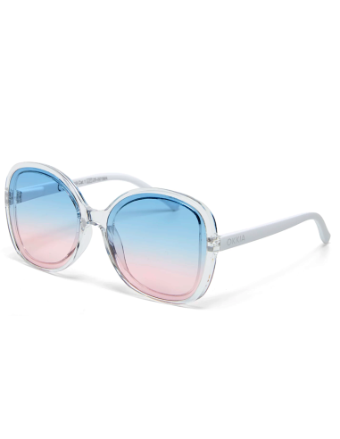 OCCHIALE DA SOLE BUTTERFLY TRASPARENTE-LIGHT BLUE/LIGHT PINK