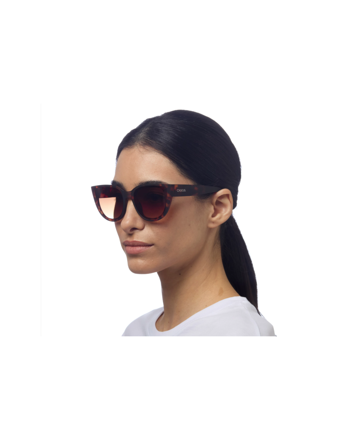 OCCHIALI: vendita online OCCHIALE DA SOLE GATTO CLASSIC Giallo-BROWN GRADIENT in offerta