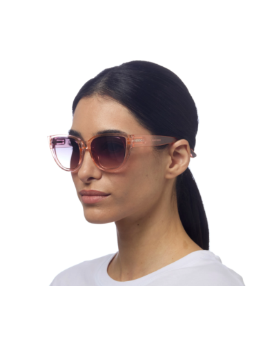 OCCHIALE DA SOLE GATTO TRASPARENT PINK-BLACK GRADIENT