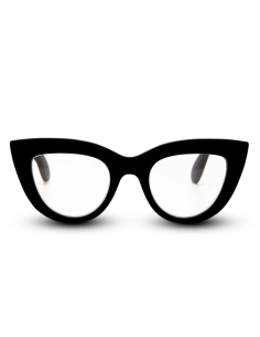 OCCHIALE DA LETTURA 3.00 GATTO BIG FRAME NERO