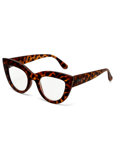 OCCHIALE DA LETTURA 3.00 GATTO BIG FRAME TARTARUGA