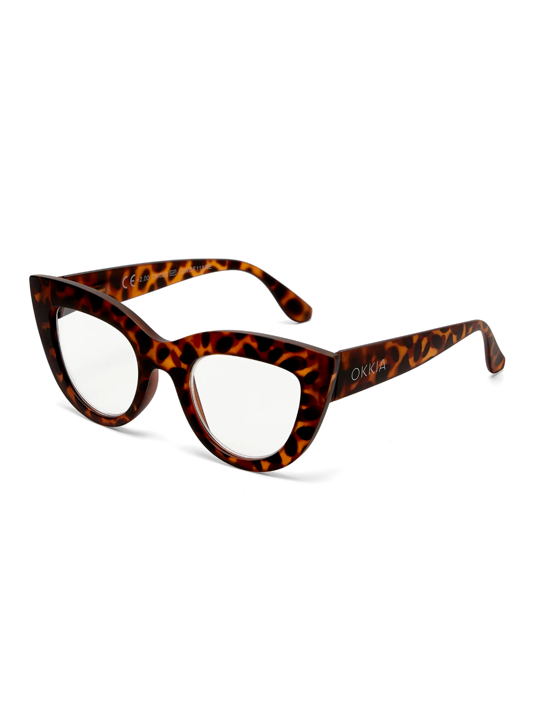 OCCHIALE DA LETTURA 3.00 GATTO BIG FRAME TARTARUGA