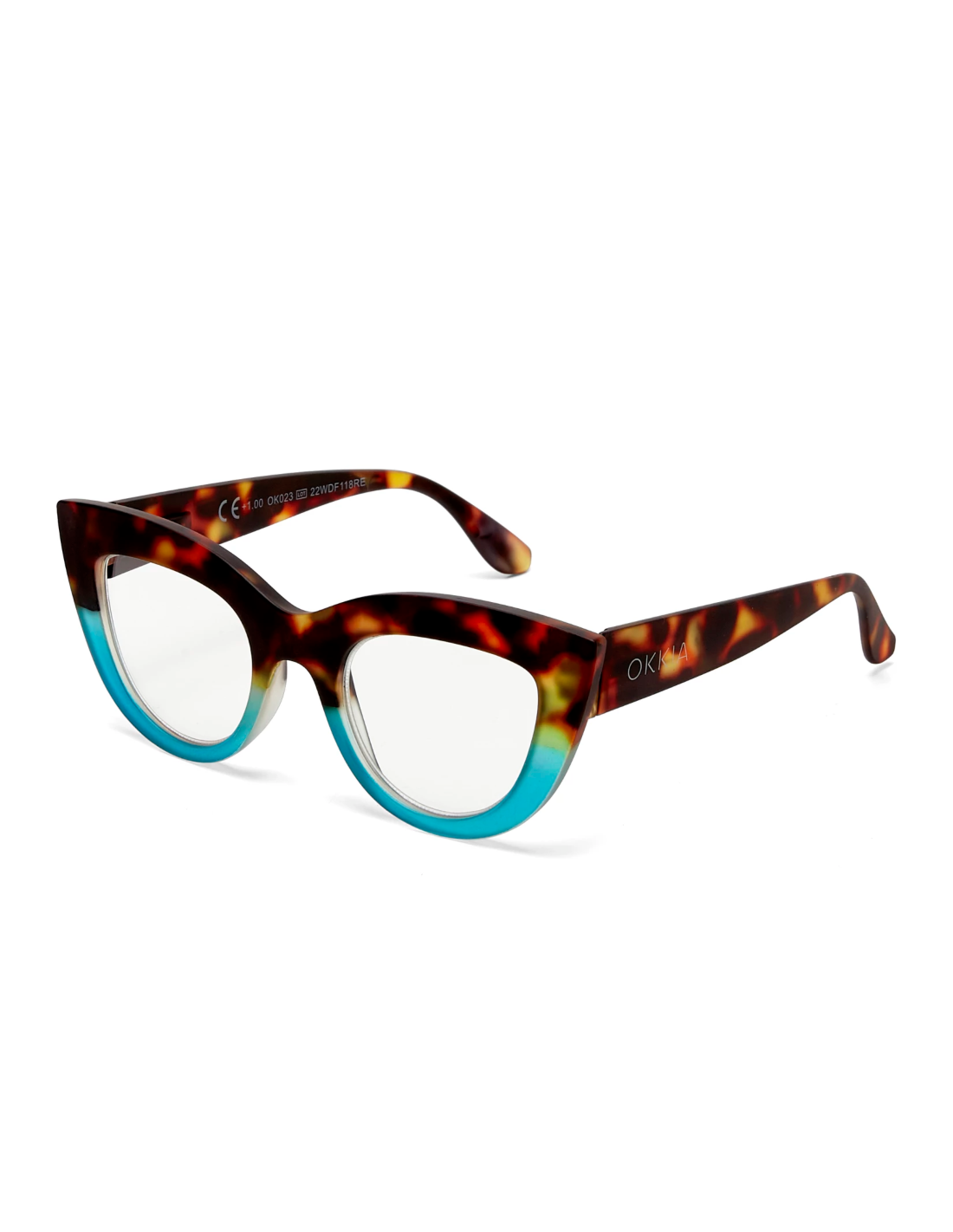 OCCHIALI: vendita online OCCHIALE DA LETTURA 3.00 GATTO BIG FRAME Giallo BLUE in offerta