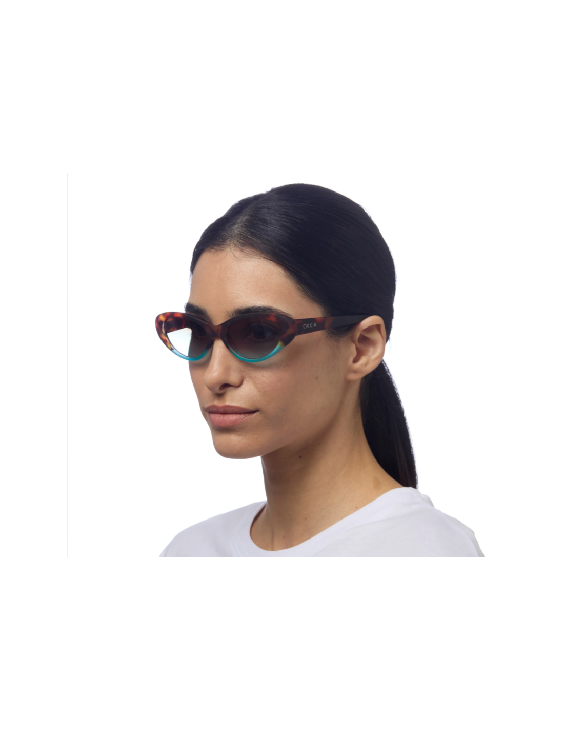 OCCHIALI: vendita online OCCHIALE DA SOLE LINA Giallo BLUE-BROWN GRADIENT BLUE in offerta
