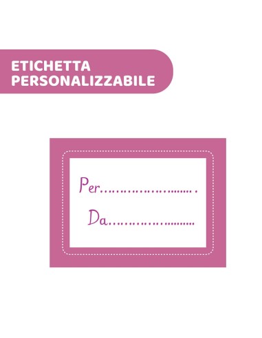 Libro Ricordi Rosa con Adesivi e Metro Crescita | shopincasa.it