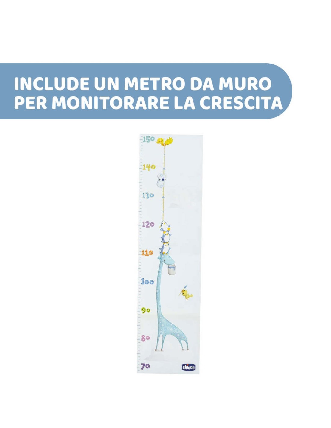 Libro Ricordi Azzurro con Adesivi e Metro Crescita | shopincasa.it