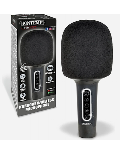MICROFONO KARAOKE 485020 WIRELESS CON LUCI