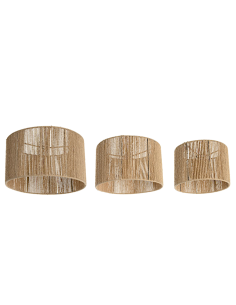 PARALUME LA220119 1 MIS FIBRA/METALLO 28X21CM NATURALE