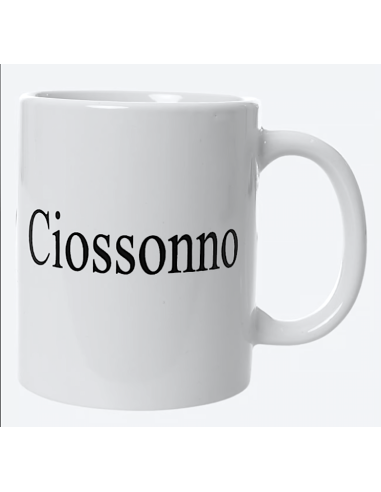 TAZZE CAFFE' E LATTE: vendita online MUG BIANCA MAT 32,5CL CIOSSONNO in offerta