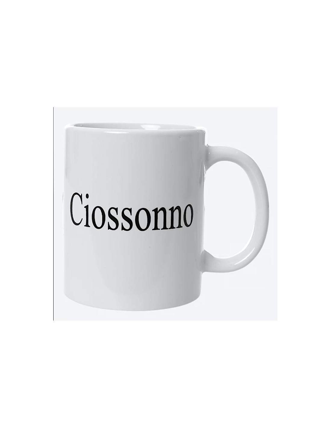 TAZZE CAFFE' E LATTE: vendita online MUG BIANCA MAT 32,5CL CIOSSONNO in offerta