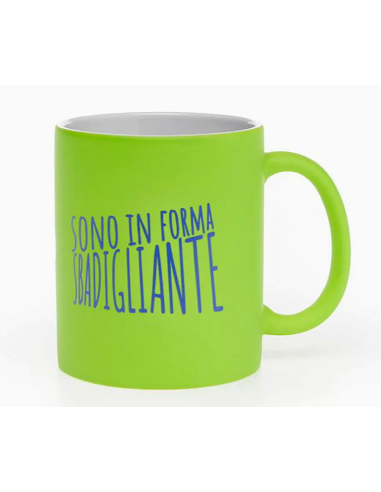 TAZZE CAFFE' E LATTE: vendita online MUG GREEN MAT 32,5CL SBADIGLIANTE in offerta
