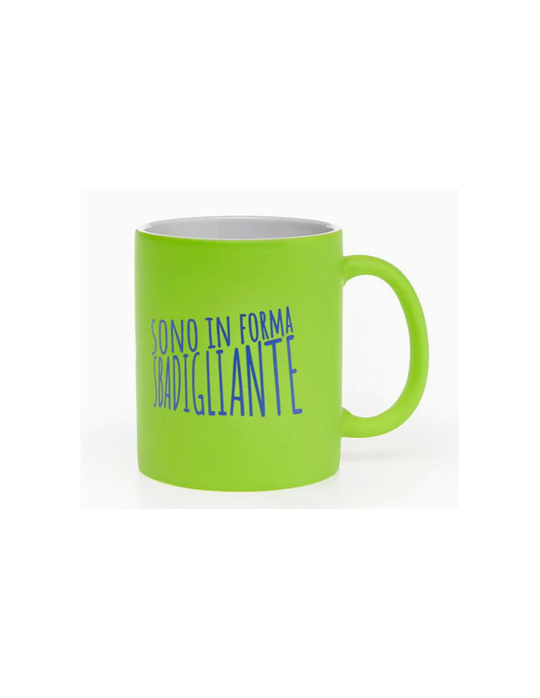 TAZZE CAFFE' E LATTE: vendita online MUG GREEN MAT 32,5CL SBADIGLIANTE in offerta