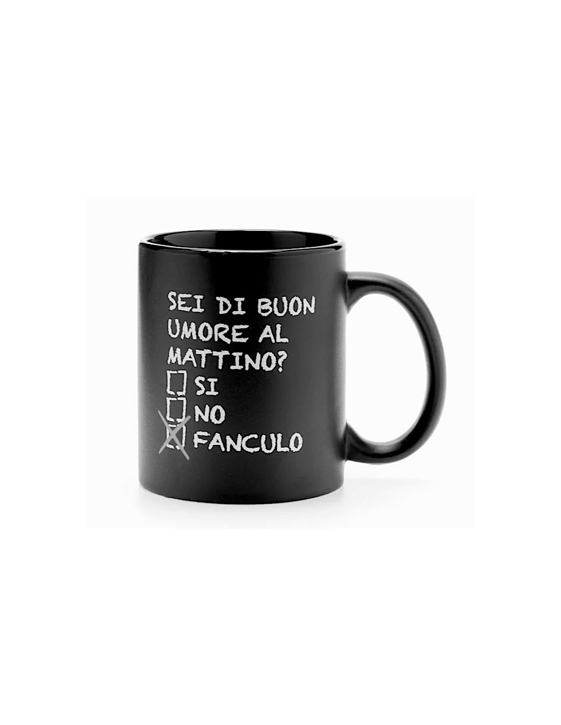 TAZZE CAFFE' E LATTE: vendita online MUG NERA 32,5CL UMORE in offerta