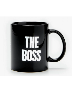 TAZZE CAFFE' E LATTE: vendita online MUG NERA 32,5CL THE BOSS in offerta