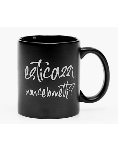 TAZZE CAFFE' E LATTE: vendita online MUG NERO MAT 32,5CL ESTICAZZI 2.0 in offerta