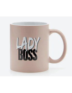 TAZZE CAFFE' E LATTE: vendita online MUG ROSA MAT 32,5CL LADY BOSS in offerta