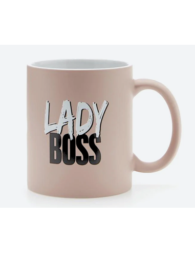 TAZZE CAFFE' E LATTE: vendita online MUG ROSA MAT 32,5CL LADY BOSS in offerta