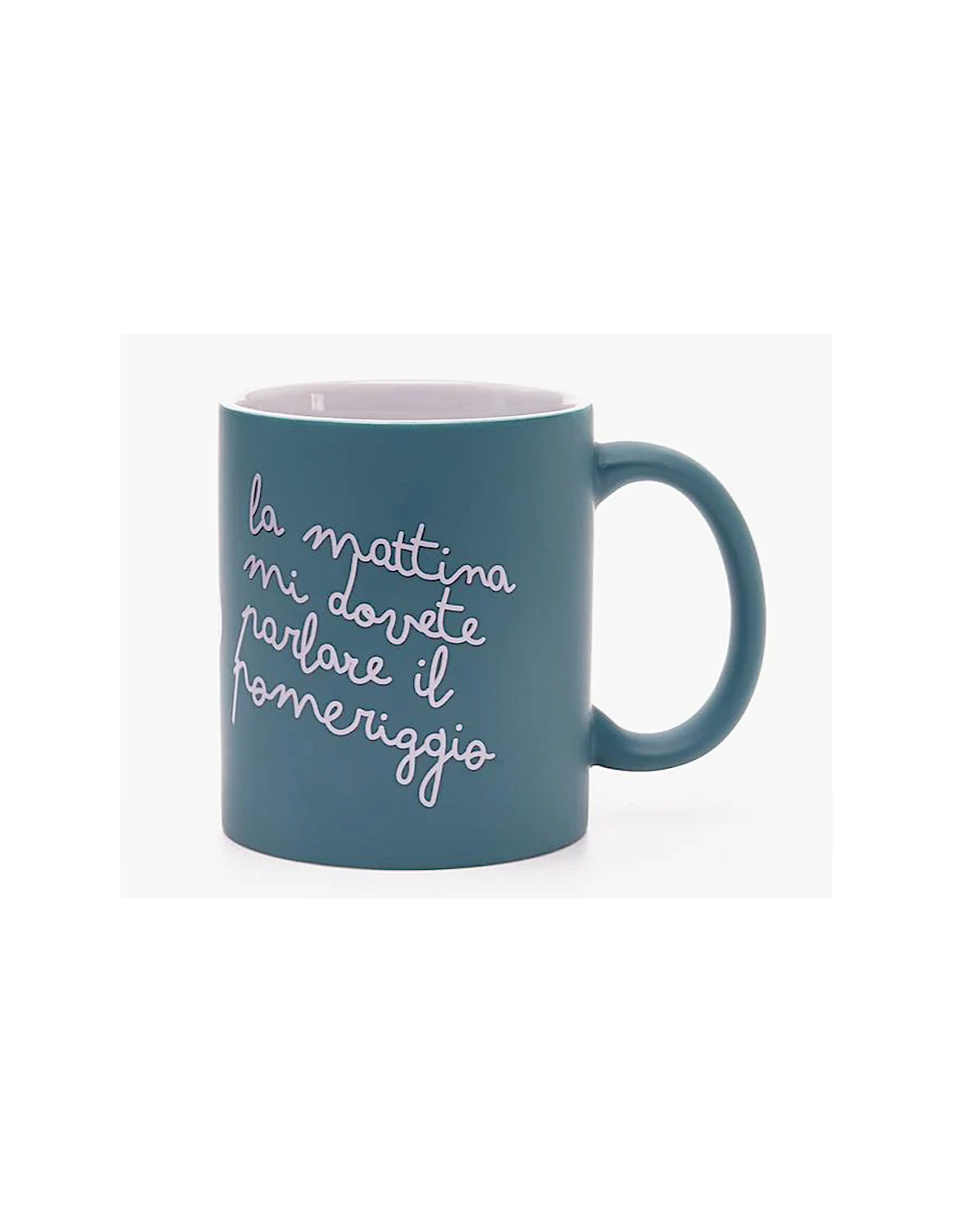 TAZZE CAFFE' E LATTE: vendita online MUG VERDE MAT 32,5CL LA MATTINA in offerta