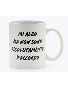 TAZZE CAFFE' E LATTE: vendita online MUG 32,5CL MI ALZO MA in offerta