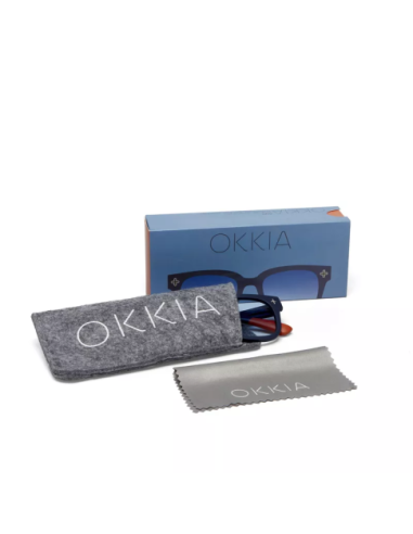 OCCHIALI: vendita online Occhiali da sole OKKIA Giovanni, big frame, midnight, lenti blu gradient, soft touch, comfort, stile...