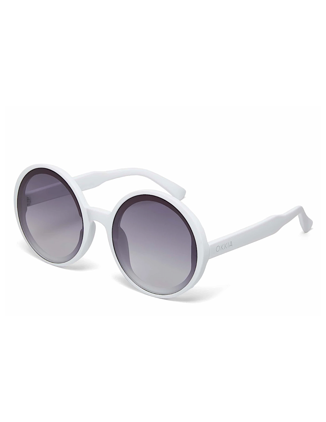 OCCHIALE DA SOLE TONDO OPTICAL WHITE-BLACK GRADIANT