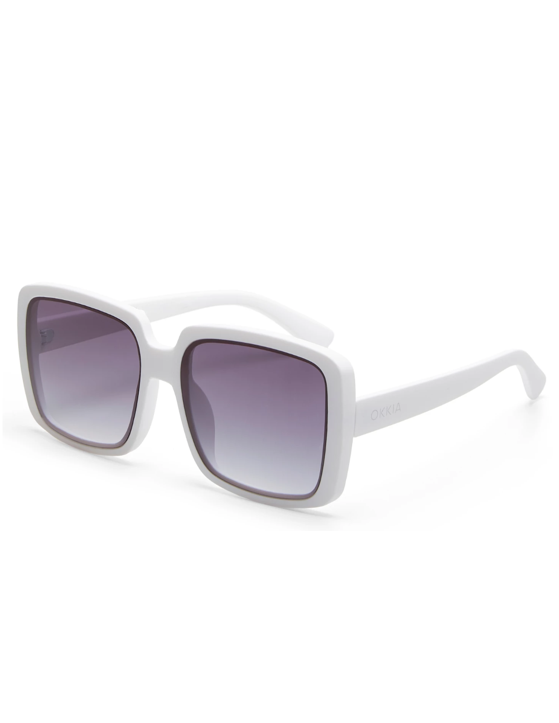 OCCHIALE DA SOLE SQUARE OPTICAL WHITE-BLACK GRADIANT
