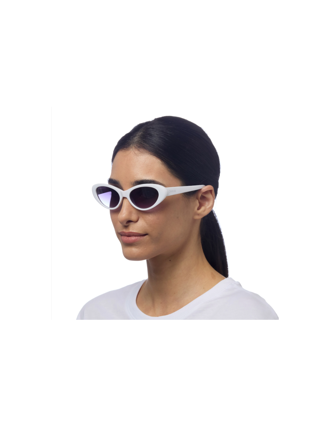 OCCHIALE DA SOLE LINA OPTICAL WHITE-BROWN GRADIENT