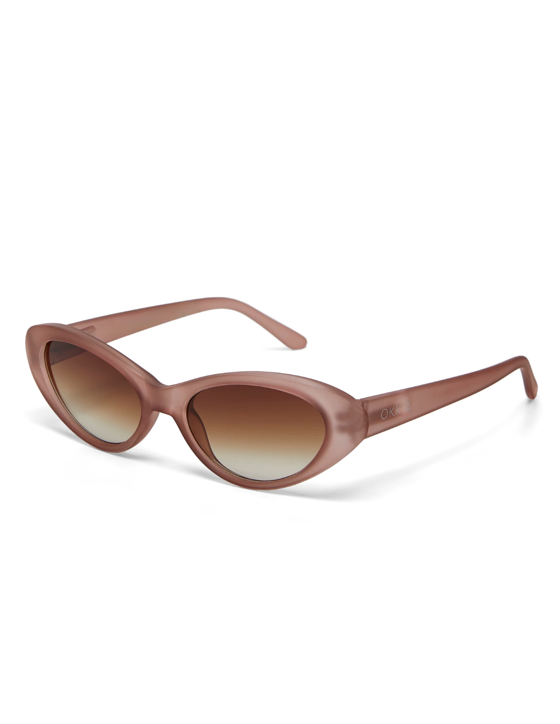 OCCHIALE DA SOLE LINA TRASPARENT ROSE-BROWN GRADIENT