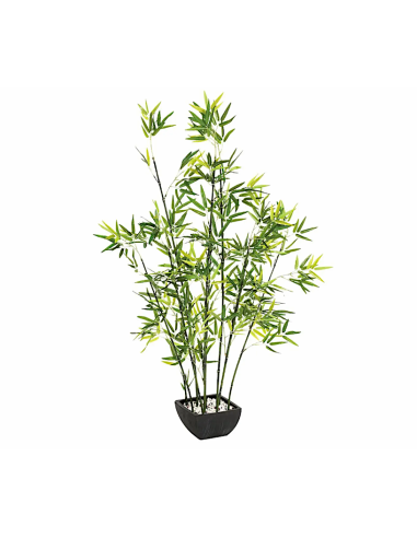 PIANTE E FIORI CON VASO: vendita online Bambù artificiale, con vaso, altezza 122 cm, pianta decorativa verde, 50 x 42 x 122 c...