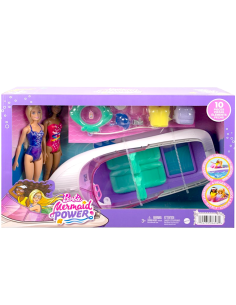 BARBIE HJK58 MOTOSCAFO CON COPPIA BAMBOLE