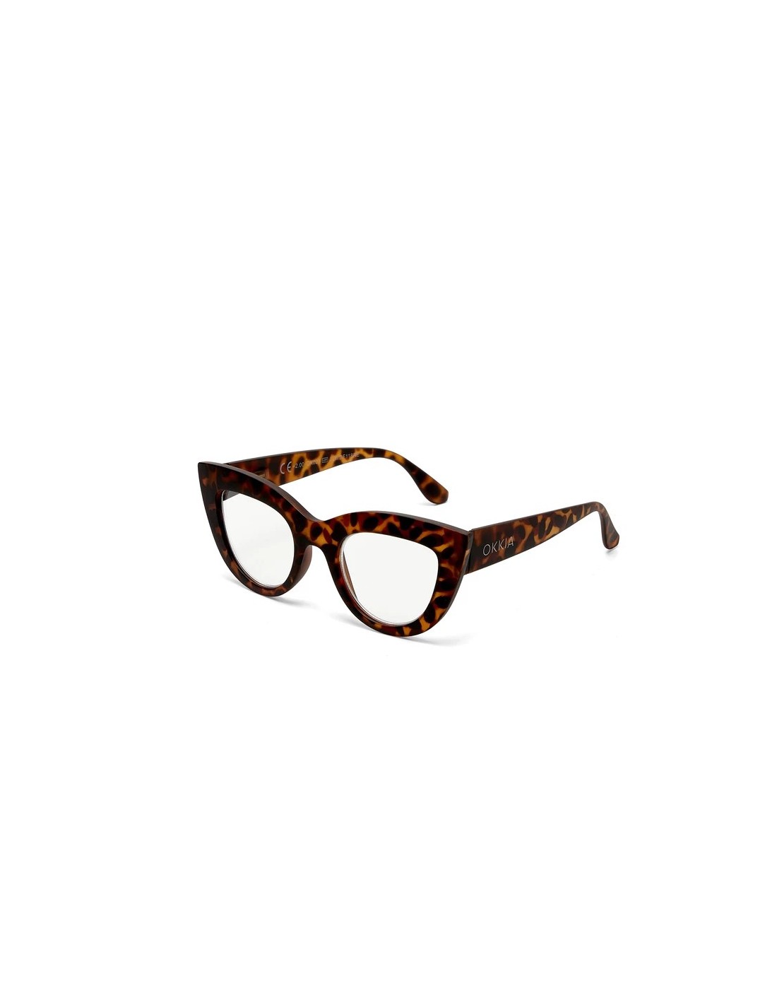 OCCHIALI: vendita online Occhiali lettura Claudia OKKIA, big cat eye, tartaruga, gradazione 1.00, montatura ampia, eleganti, ...