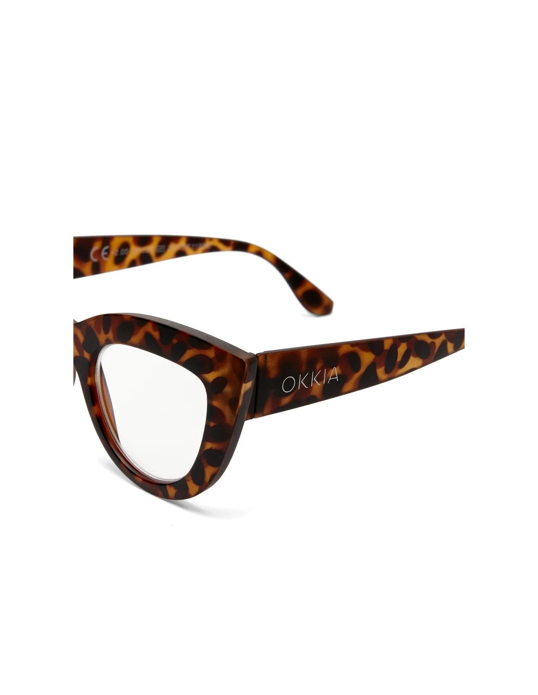 OCCHIALI: vendita online Occhiali lettura Claudia OKKIA, big cat eye, tartaruga, gradazione 1.00, montatura ampia, eleganti, ...
