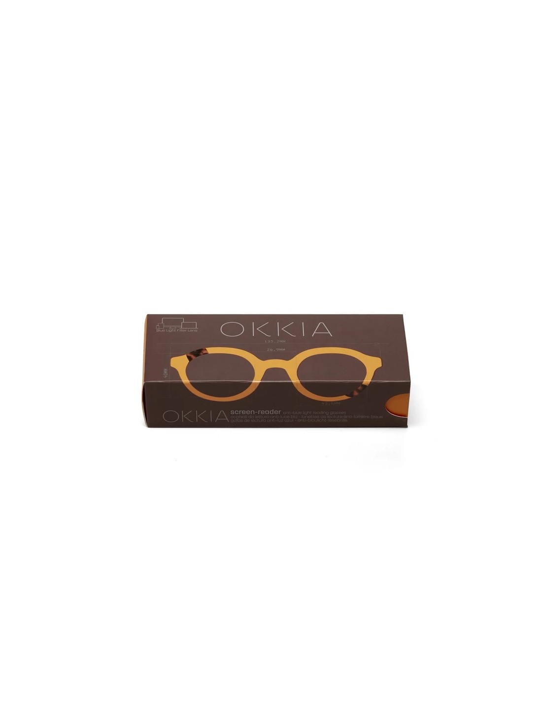 OCCHIALI: vendita online Occhiali da lettura Okkia Lauro Round +1.00, montatura soft touch, filtro luce blu, comfort, colore ...