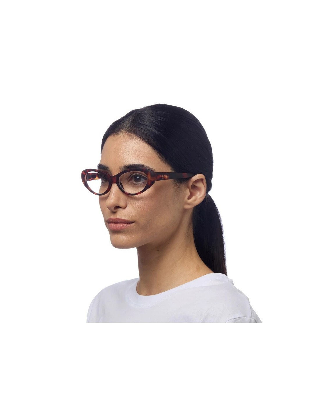OCCHIALI: vendita online Occhiali da lettura Okkia Lina Small Cat Eye +1.00, vintage, comfort, colore Classic Havana, elegant...