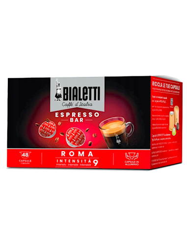 Shopincasa.it | Bialetti Caffè d'Italia Roma – 48 Capsule