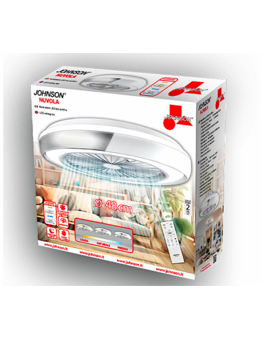 VENTILATORE LED DA SOFFITTO NUVOLA D48CM