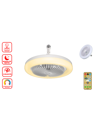 VENTILATORE LED DA SOFFITTO ASTRO D26CM