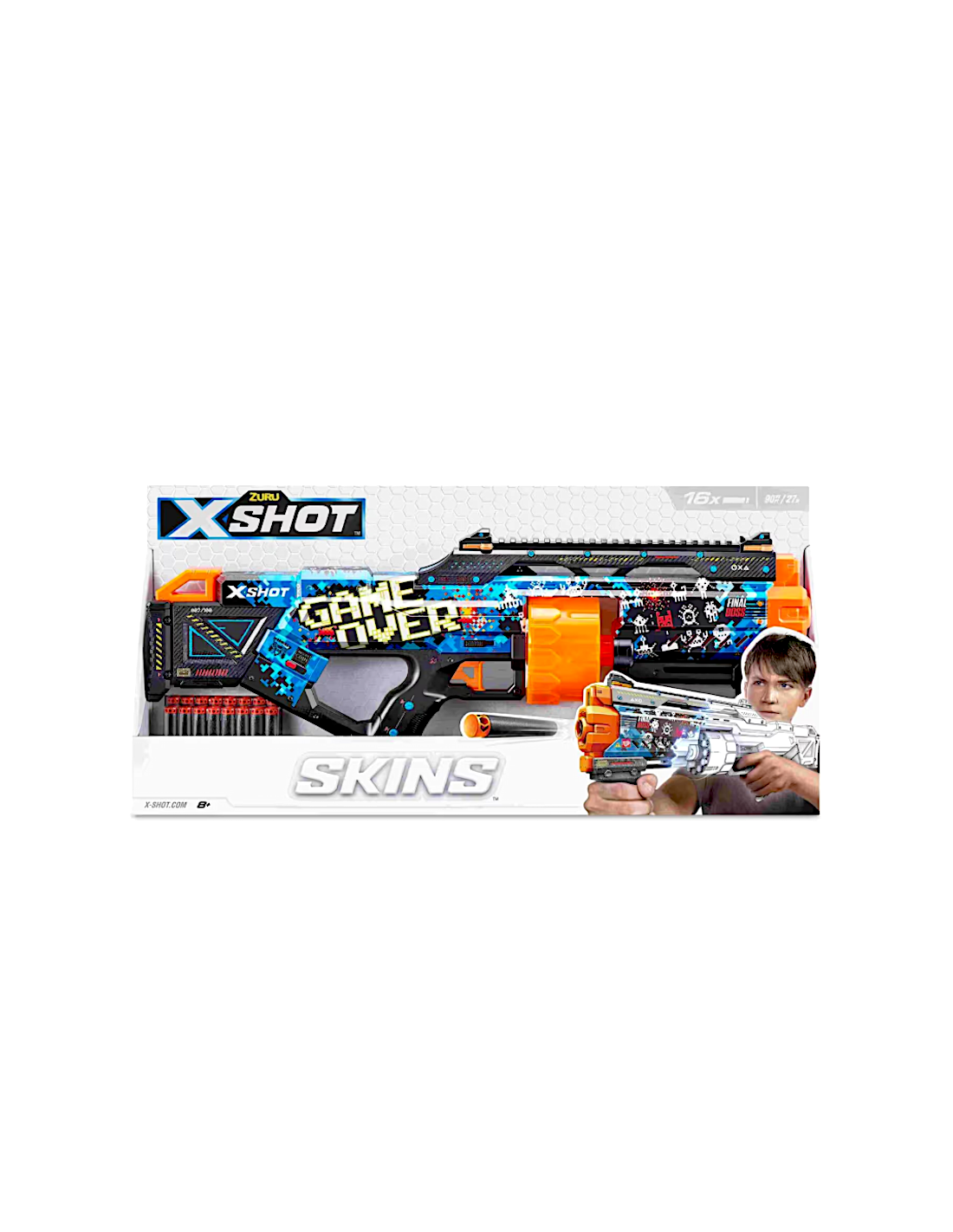 X-SHOT Skins Last Stand 36573, blaster con tamburo e 16 colpi | Shop in Casa