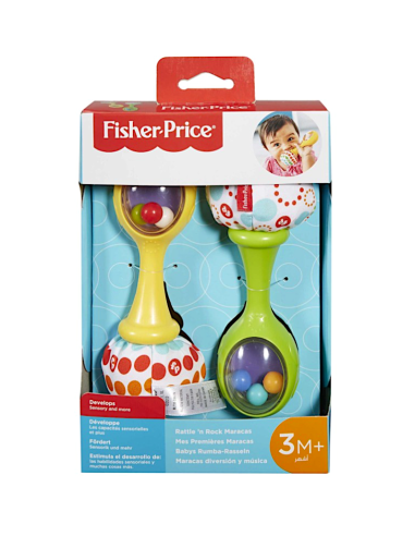 FISHER-PRICE FP BLT33 MARACAS SCUOTI E GIOCA, GIOCO SENSORIALE PER NEONATI
