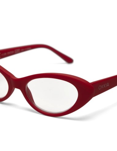 OCCHIALI: vendita online Occhiali da lettura Okkia Lina Small Cat Eye +1.00, stile retrò, comfort, colore rosso, eleganti, le...