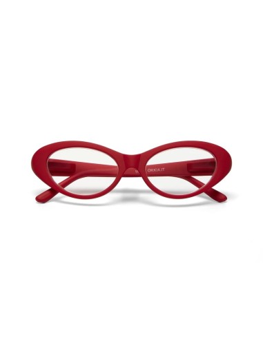 OCCHIALI: vendita online Occhiali da lettura Okkia Lina Small Cat Eye +1.00, stile retrò, comfort, colore rosso, eleganti, le...