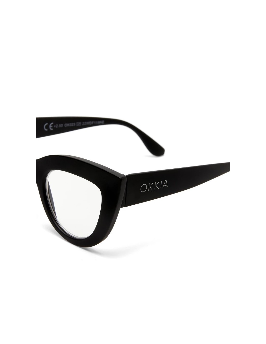 OCCHIALI: vendita online Occhiali da lettura Okkia Claudia +1.50, Big Cat Eye neri, lenti grandi, design femminile, filtro bl...